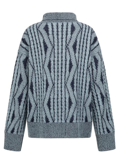 Turtleneck Floral Sweater