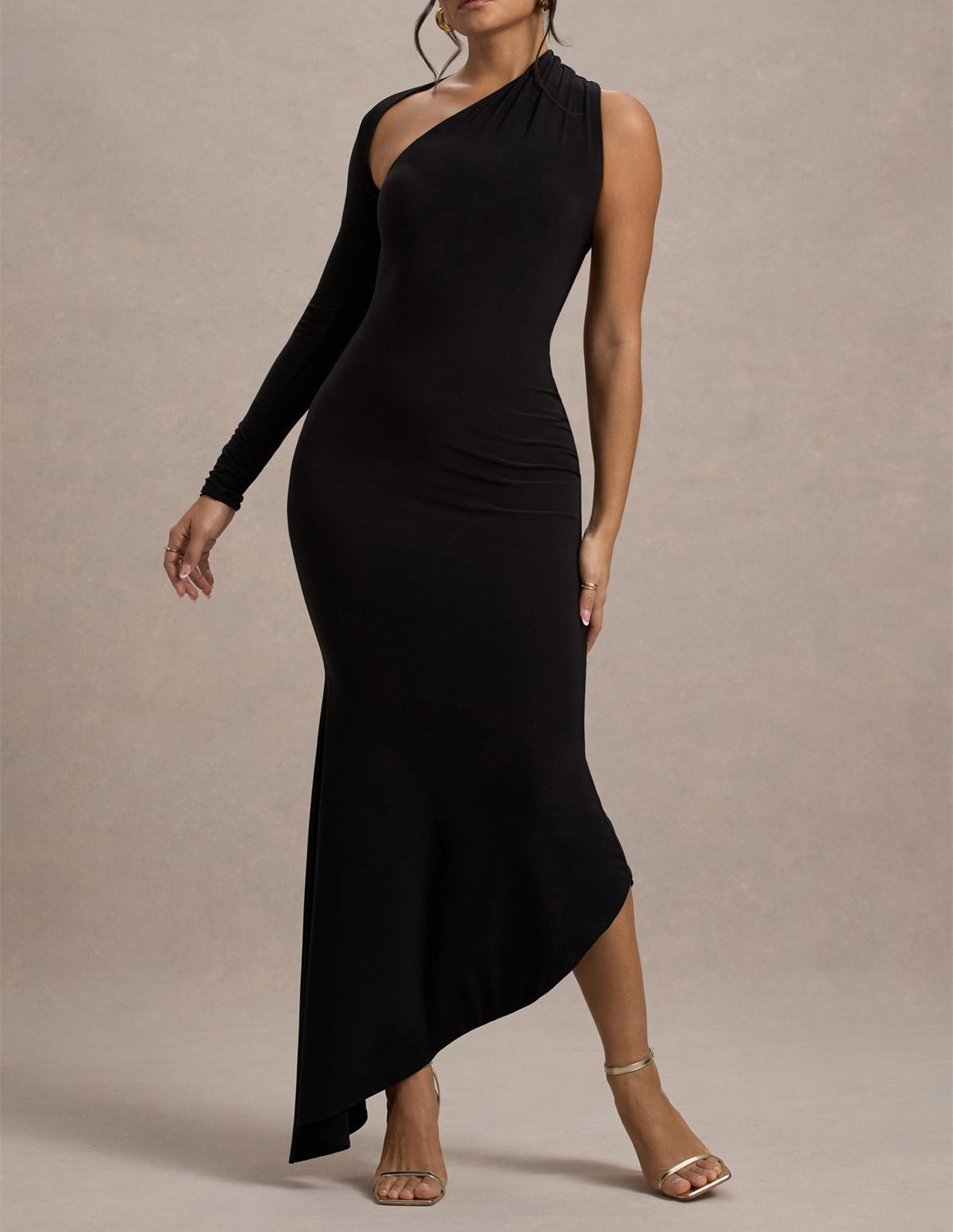 Designer Single Sleeve Gown