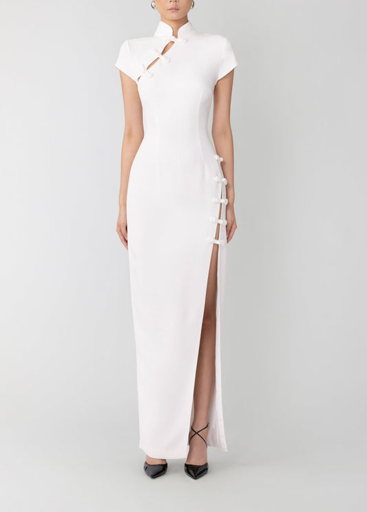 Tight White Button Down Dress