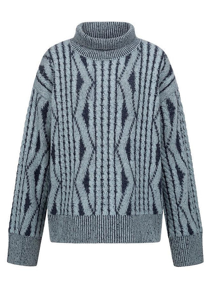 Turtleneck Floral Sweater